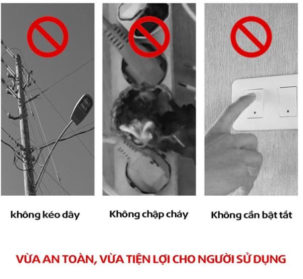 Đèn đường cảm biến năng lượng mặt trời 100W