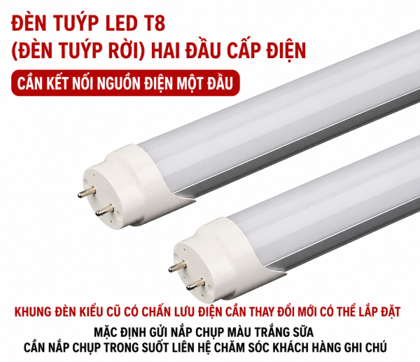 Bóng đèn tuýp nhôm nhựa 1.2m